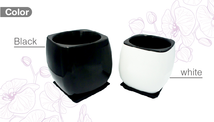 AIERMEI ZEN Flower Pot &mdash; color options: white and black