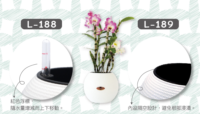 AIERMEI 艾爾鎂高爾夫球盆 L-188 計水器浮標設計與 L-189 無計水器款比較